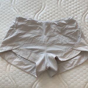 White lululemon shorts